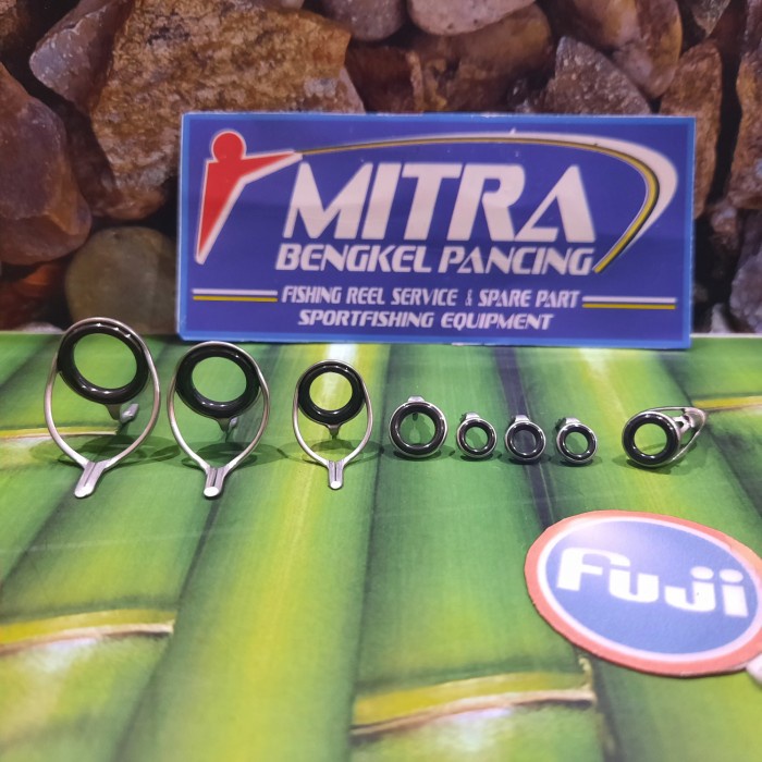 Set Mamarit Ori Fuji Cclnog 12 - Top Cclgat 6-, 8 Ring guide, Silver