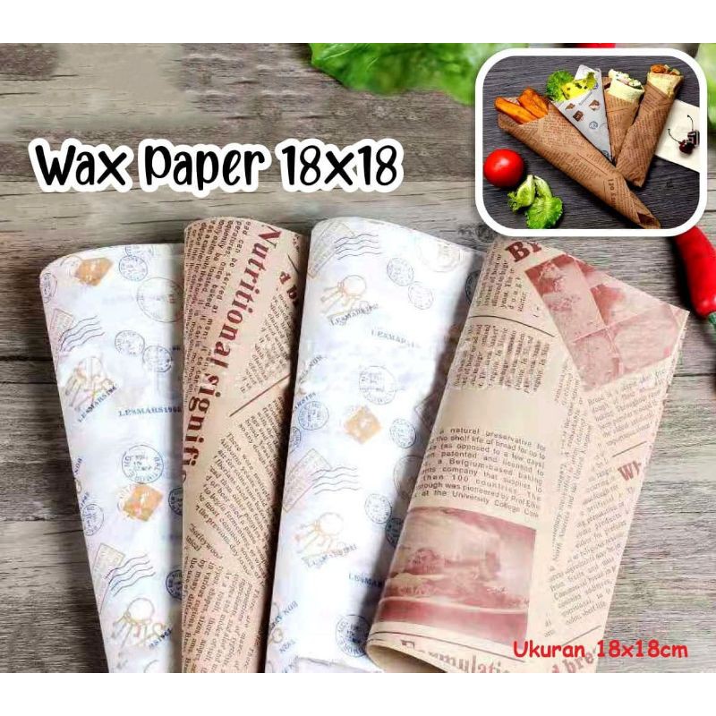 

Wax Paper 18x18 (1 Bal 5 Pak)