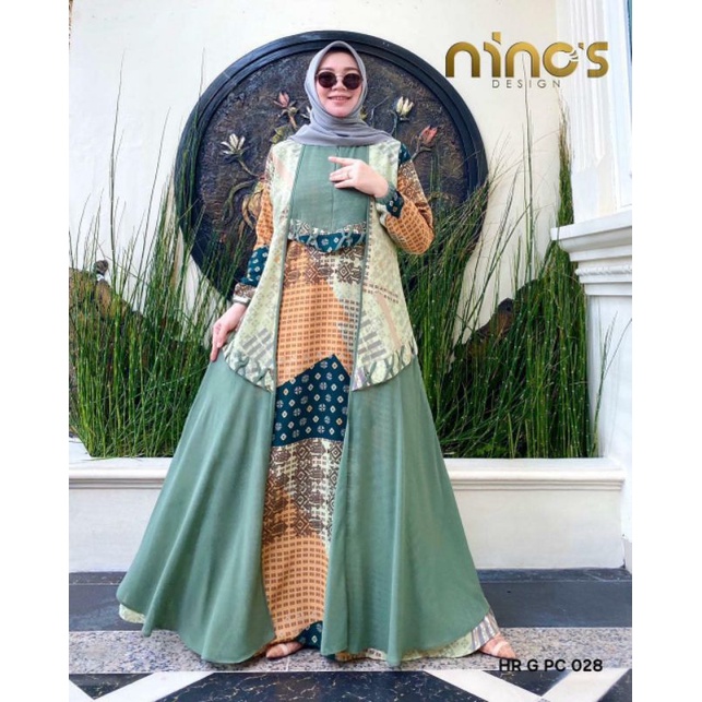 BEST SELLER GAMIS MOTIF TERBARU GAMIS BRANDED ORIGINAL GAMIS LEBARAN BY NINOS DESIGN ORIGINAL BRAND