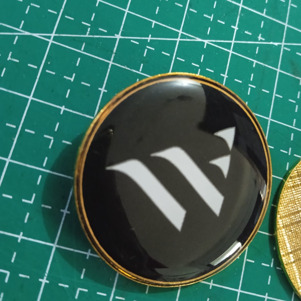 Custom Pin Kuningan Lingkaran 3cm pin organisasi Pin Lencana