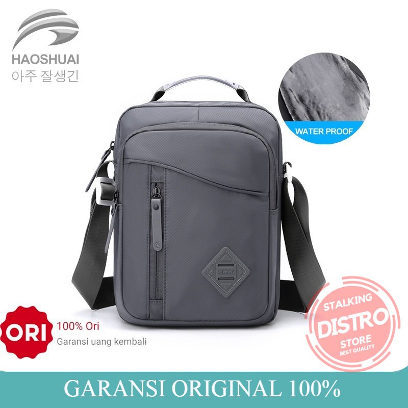 Tas Selempang Pria HAOSHUAI 6113 Sling Bag Pria Waterproof