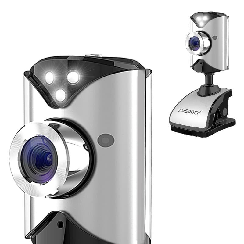 Ausdom Webcam 480P with Clip - AW116