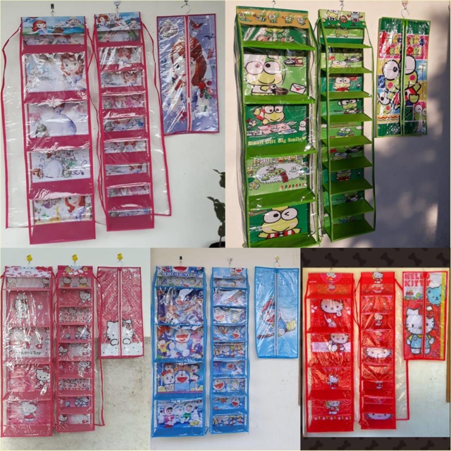 Rak gantung organizer set sepatu tas jilbab plastik
