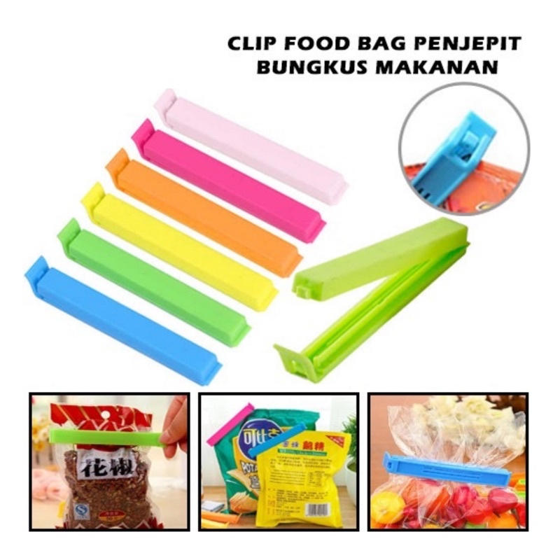 ☛TK☚ R631 PENJEPIT KEMASAN SNACK / PENJEPIT PLASTIK MAKANAN CEMILAN JEPITAN SNACK PENYEGEL PLASTIK CLIP FOOD