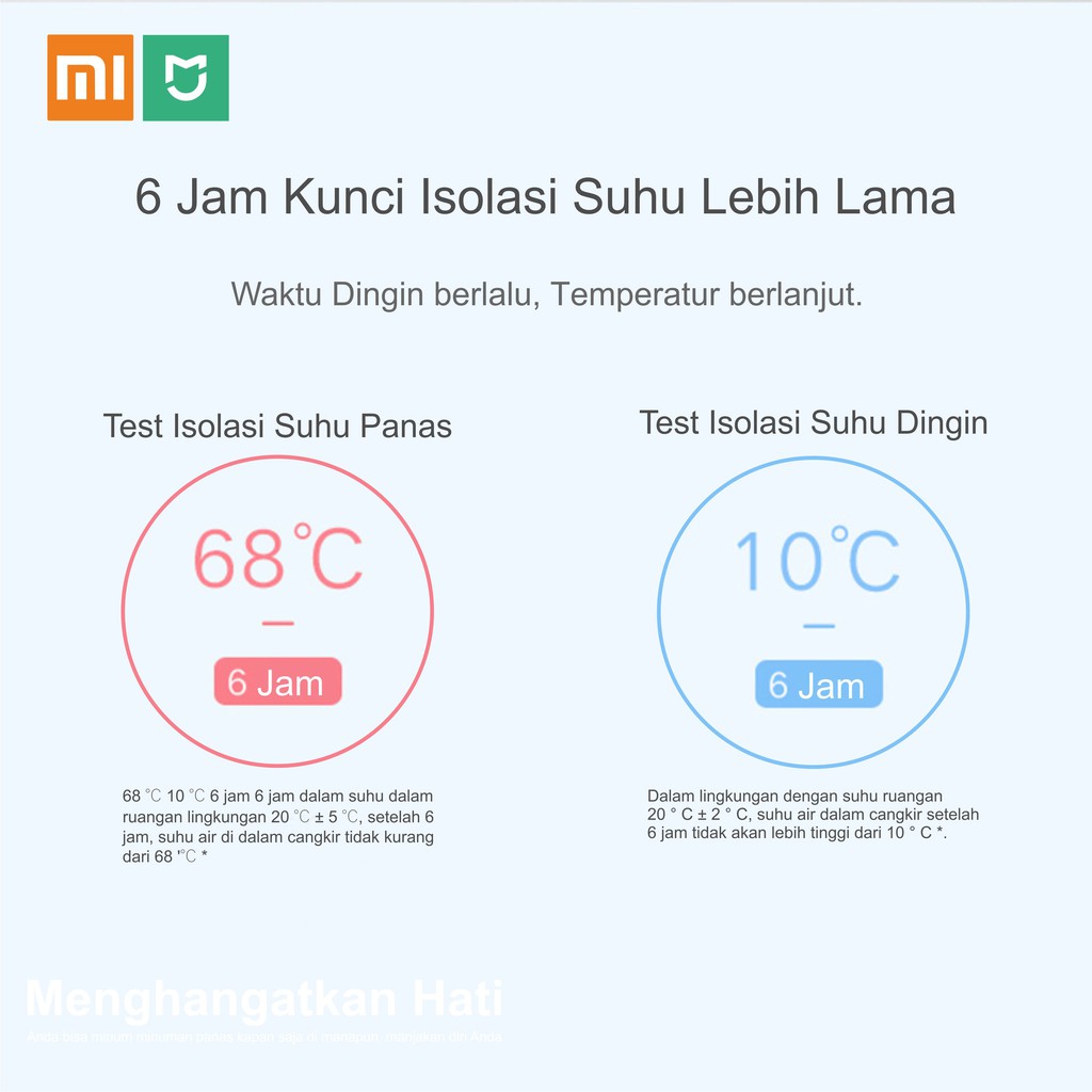 XIAOMI MIJIA INSULATION CUP 2 480ML TUMBLER TERMOS THERMOS AIR VACUUM MUG BOTOL MINUM