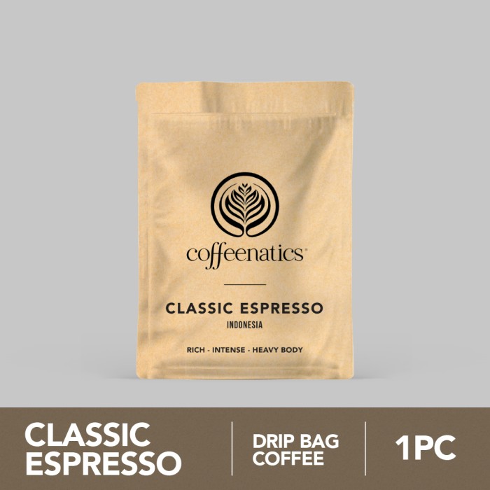 

Classic Espresso SSP Sachet - Kopi Drip Arabika Sachet Praktis | Coffeenatics