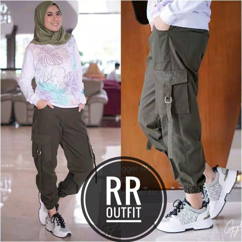  Size M XXXXL CARGO  JOGGER PANTS WANITA CELANA  CARGO  