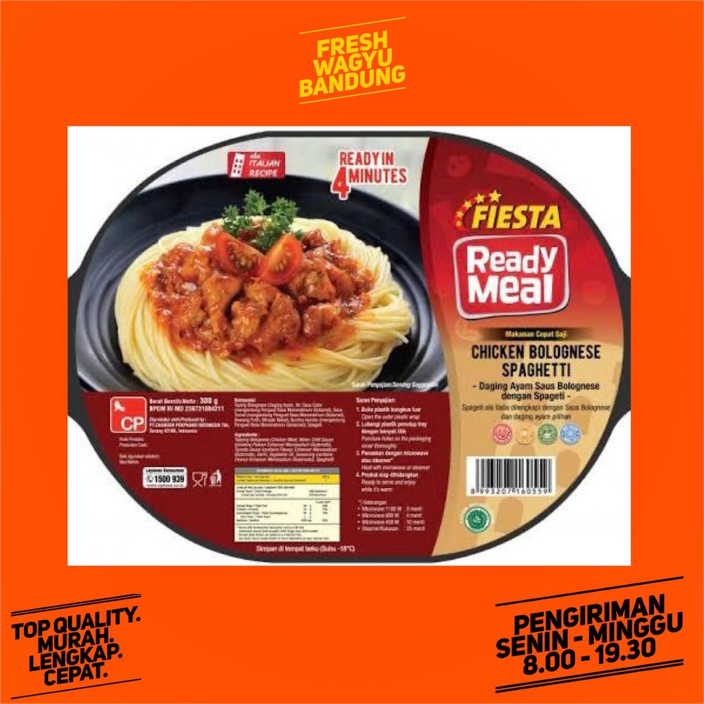 

FIESTA READY MEAL CHICKEN BOLOGNESE SPAGHETTI Spageti Ayam Instan 320g