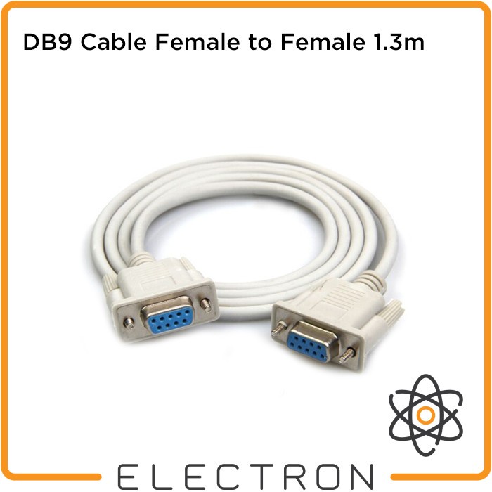 DB9 Cable Female to Female 1.3m Kabel RS232 Serial COM 9-pin 9pin