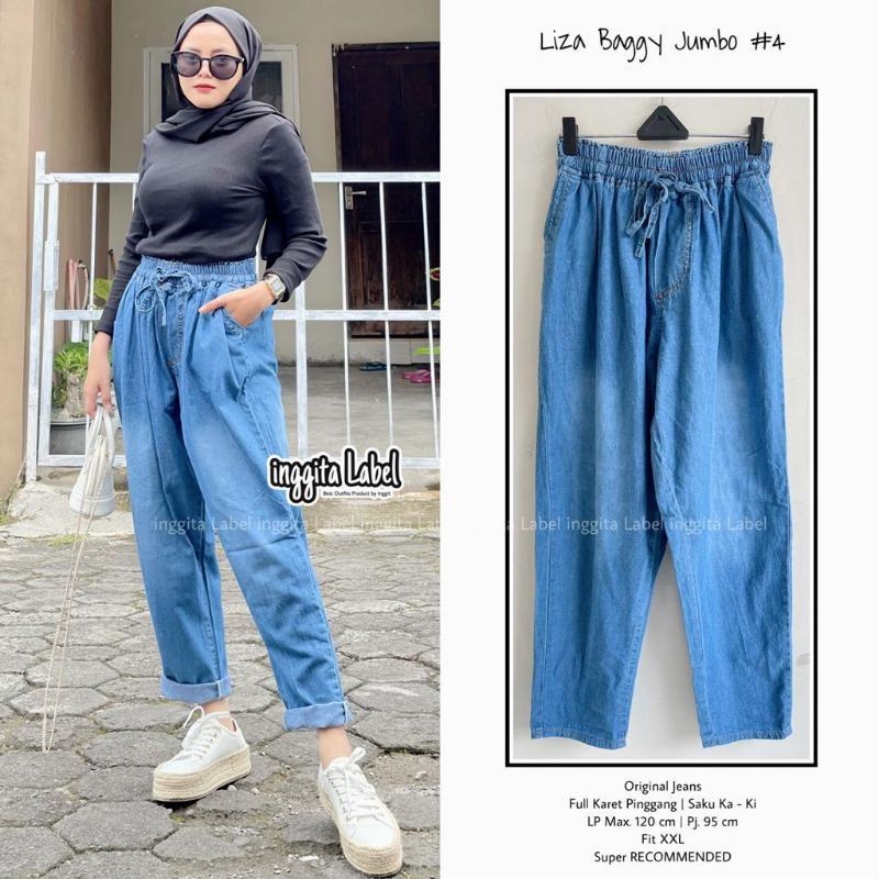 LIZA BAGGY JUMBO SANDRA BAGGY JUMBO JEANS WASHED
