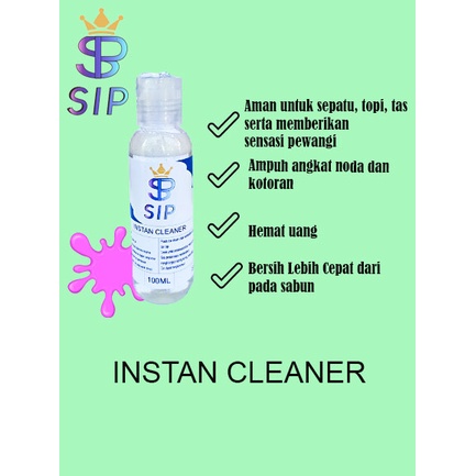 PAKET LENGKAP INSTANT CLEANER TRAVELLING PACK Shoe Cleaner + Standard Brush + Microfiber / Shoe Cleaner 100ml + Standard Brush | Pembersih Sepatu Sikat Sabun Cuci Sneakers