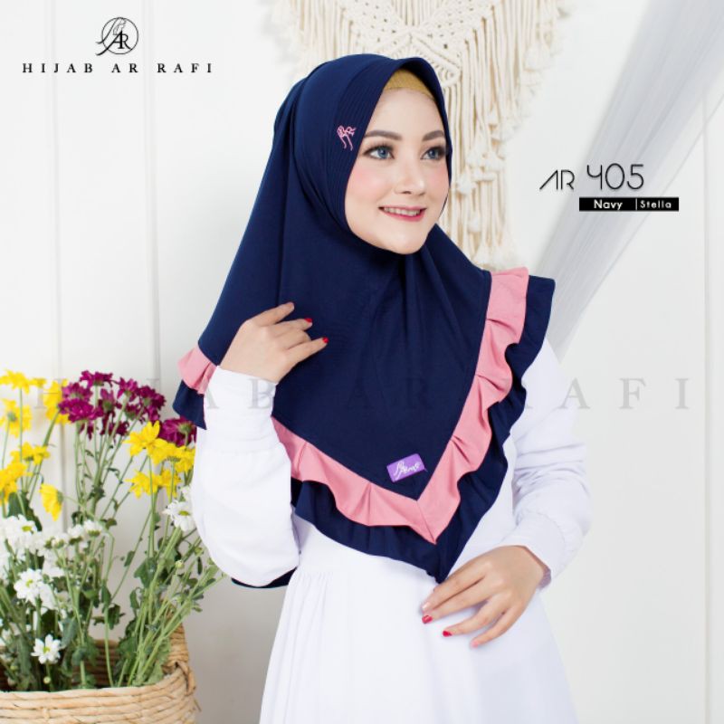 arrafi Ar 405 hijab arrafi bergo daily bergo arrafi best seller hijab branded ori arrafi Ter new