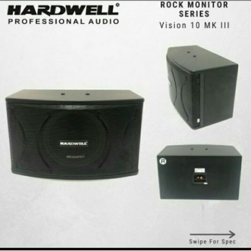 Speaker karaoke hardwell pasif 10 inch original