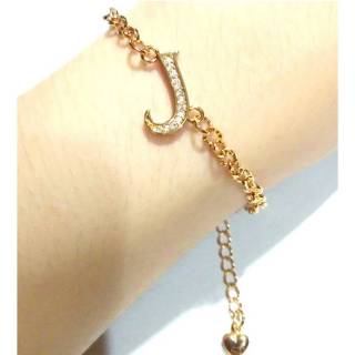 Fourfashion Gelang Tangan Sirkon Huruf Abjad Inisial Fourfashion Gelang Tangan Sirkon Huruf Abjad Inisial
