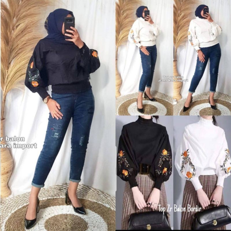 top zaraa balon bordir