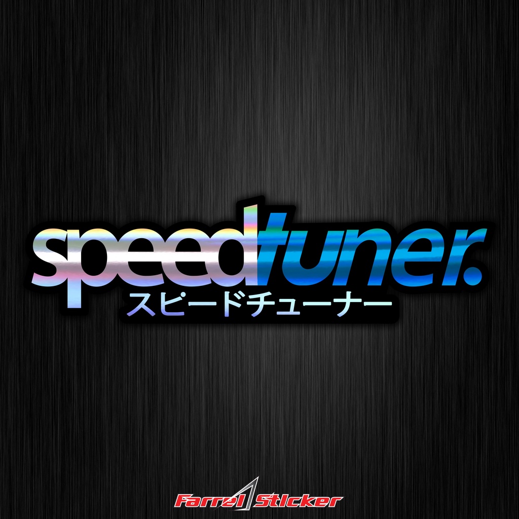 STIKER SPEED TUNER STICKER SPEEDTUNER 12 CM PrintCut