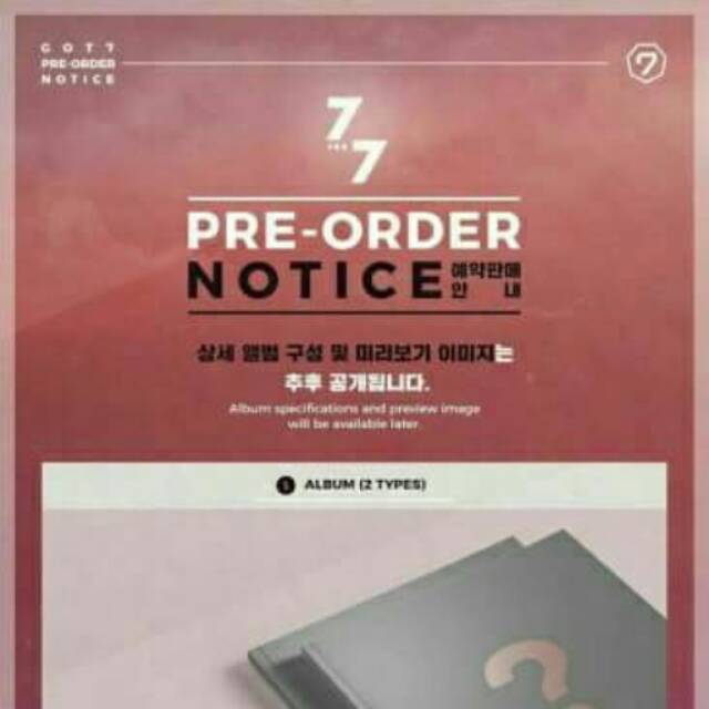 ALBUM GOT7 - 7FOR7