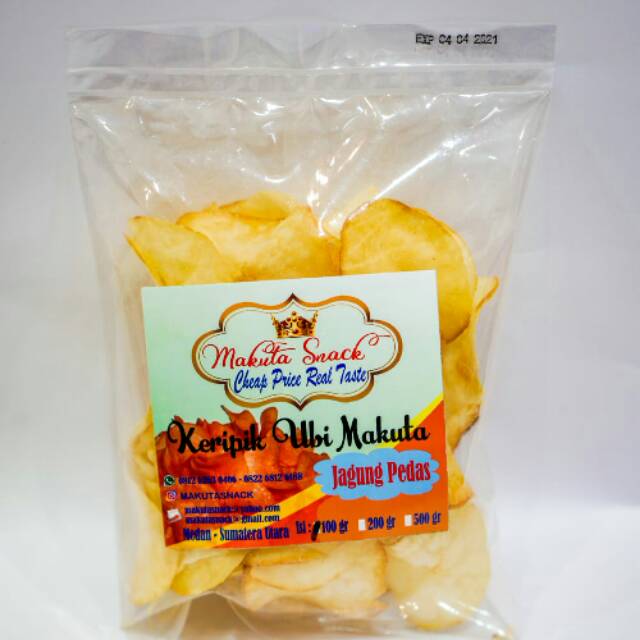 

kripik ubi jagung pedas makuta 200gr