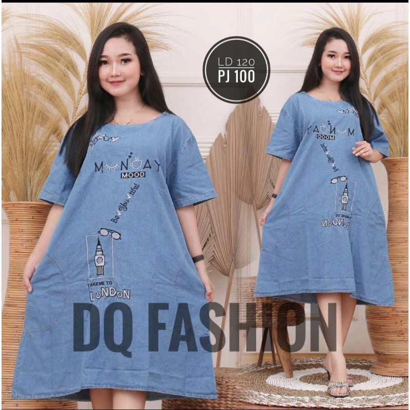 dress jeans diqa bordil// dress kekinian // dress bordil asli// dress murah