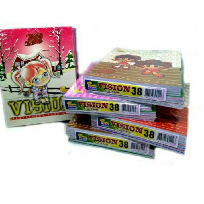 

Big Sale.. Buku vision 38 per (pak) isi 10 pcs.