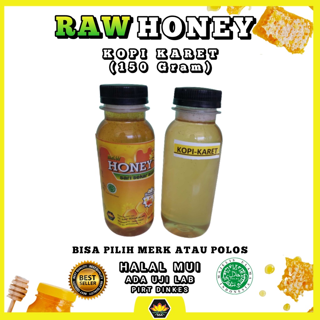 PROMO 150 Gram madu nektar kopi karet asli | Raw honey