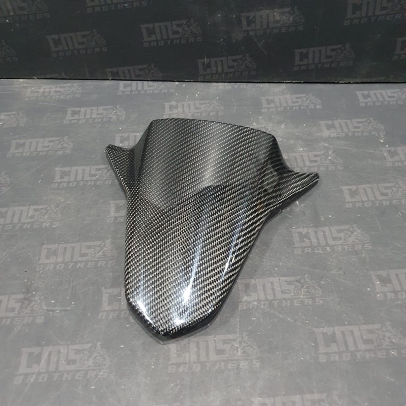 Cover Dasi Depan Polos Part Original Honda New Vario 160 Carbon Kevlar