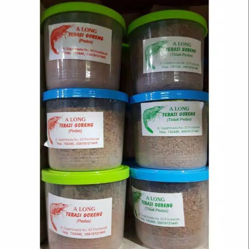 

Terasi Goreng siap saji toko Along Pontianak