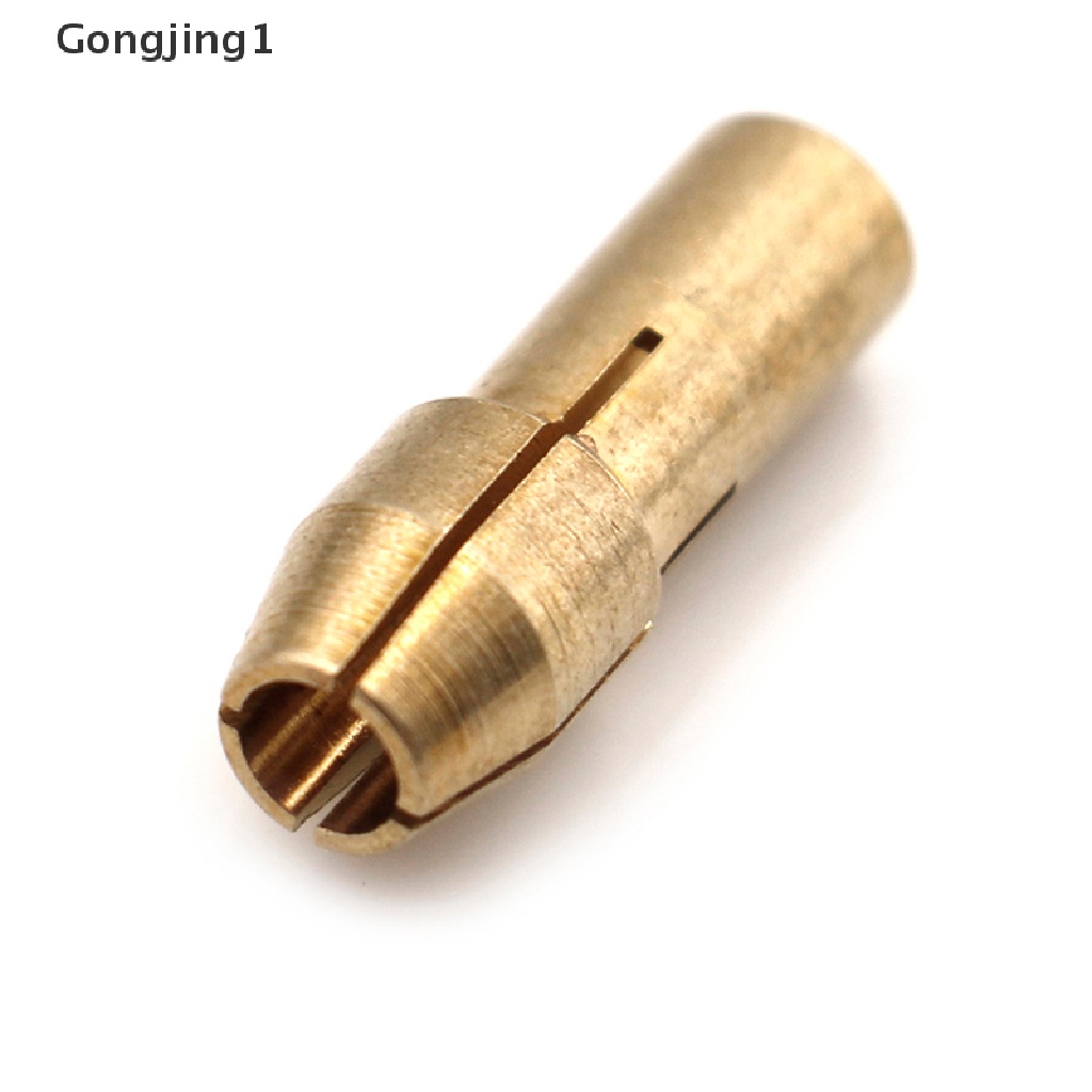 Gongjing1 10Pcs Mata Bor chuck Kuningan shank 0.5-3.2mm 4.8mm Untuk Alat rotary