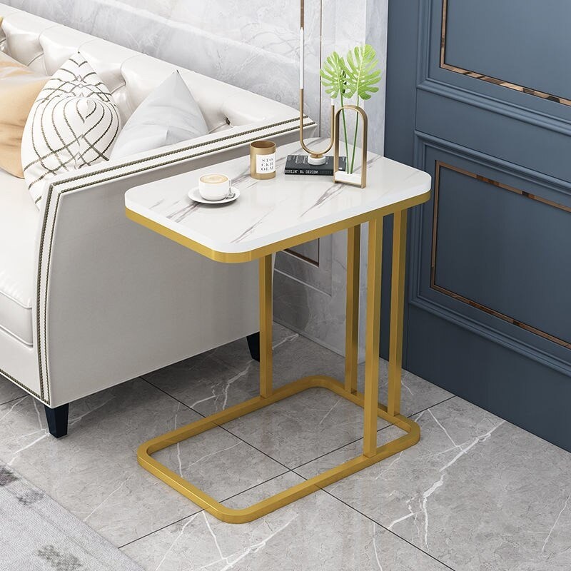 Meja Rak Sofa Side Table Corner European Style Single Layer - H81