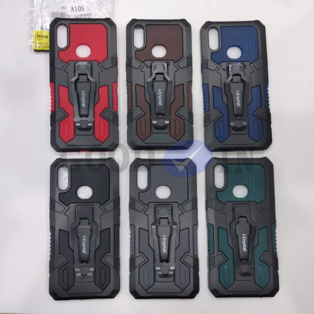 Case Samsung A10S - Case Robot Standing + Jepit Pinggang - Case Robot