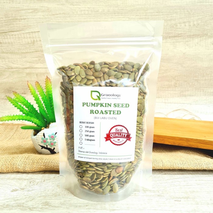 

Biji Labu Oven / Roasted pumpkin Seed (500 gram) by Granology AR022