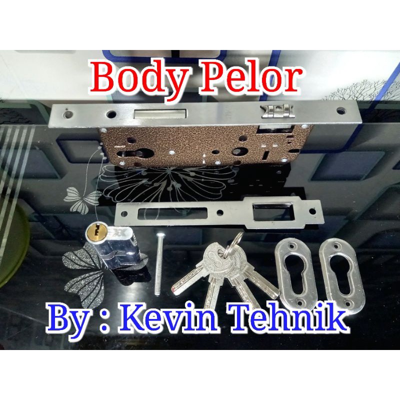 Body Pelor Kunci Pintu/ Body Kunci Pintu Tarik / Kunci Pintu Kupu kupu