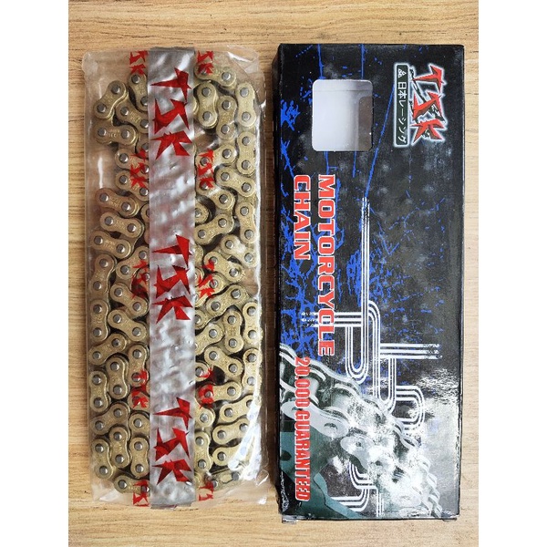 Rantai Motor Emas/Gold Chain 428H-140L Vixon Old/New/Scorpio/Z/R15/GL Pro Neotech/Megapro/New Mono/V