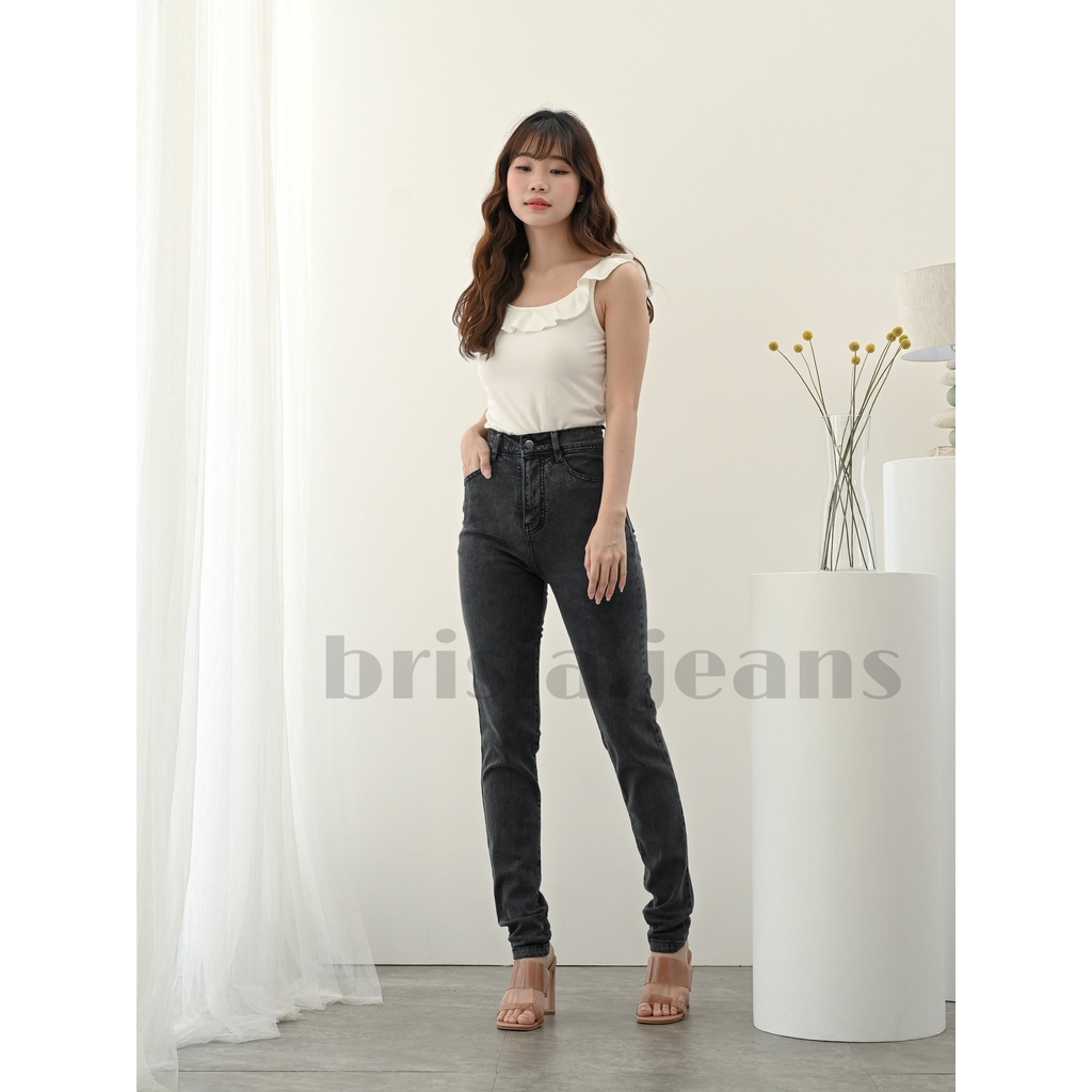 [SIZE 27-30] 2 WARNA - KYRA Highwaist Skinny Jeans / Celana Panjang Jeans Wanita Super Highwaist