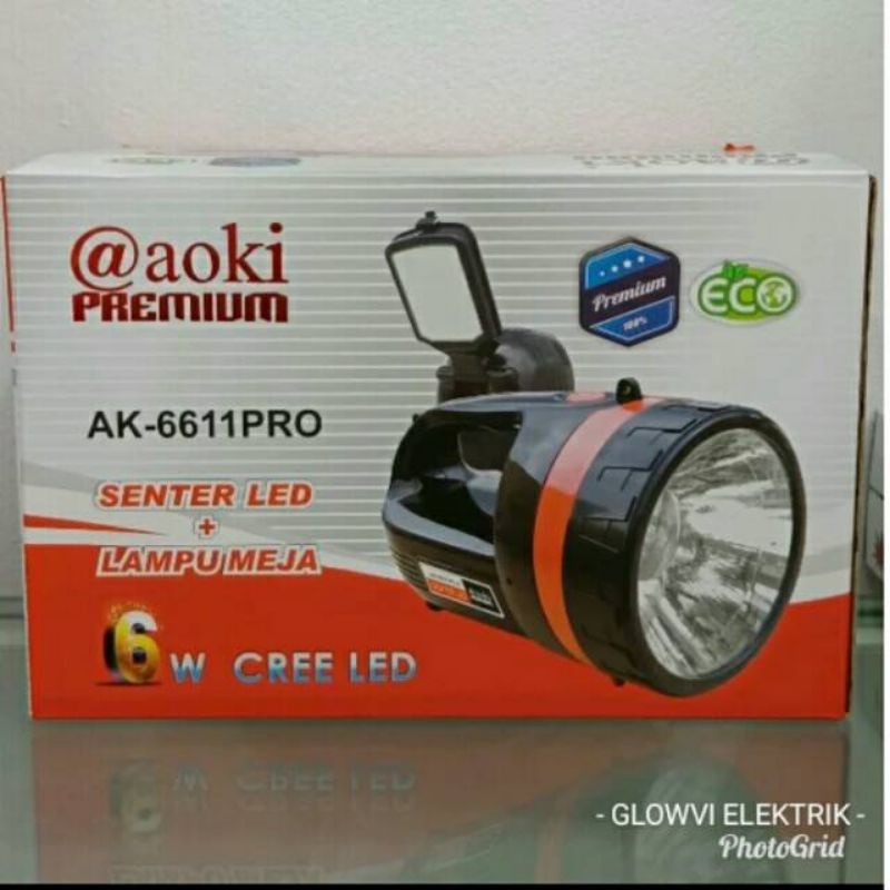 SENTER AOKI AK 6611 + LAMPU BELAJAR ATAU EMERGENCY