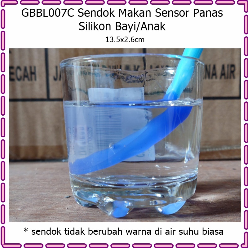 GBBL007C Sendok Makan Bayi/Anak SIlikon Sensor Suhu