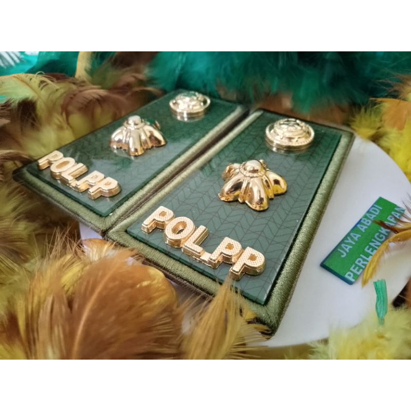 Pangkat Pdh Pol PP 3D Kain Akrilik