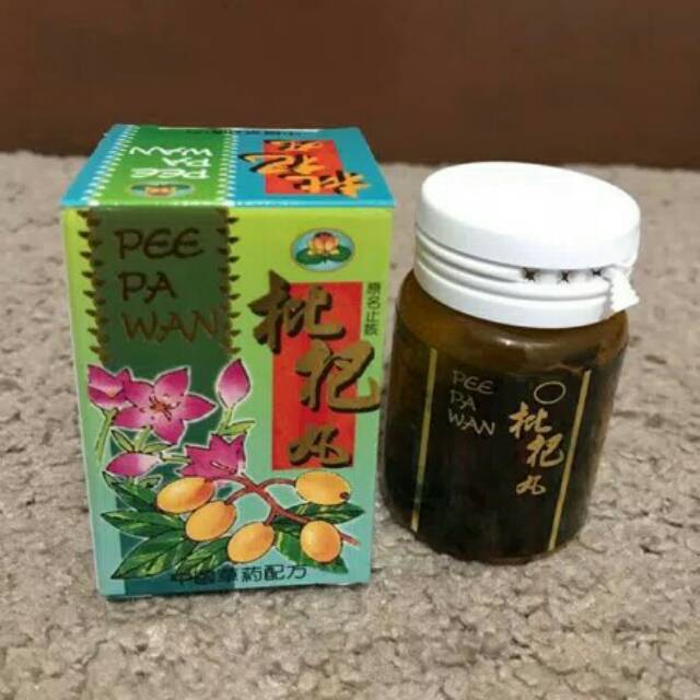Pee Pa Wan Obat Batuk Berdahak Kering Kronis Sesak Herbal Ramuan Cina