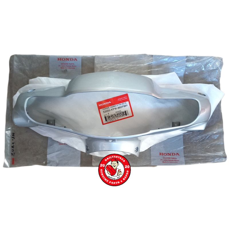 COVER TOTOK BATOK LAMPU DEPAN SILVER HONDA KIRANA 125 ORIGINAL ORI AHM 53205-KPW-860FMH