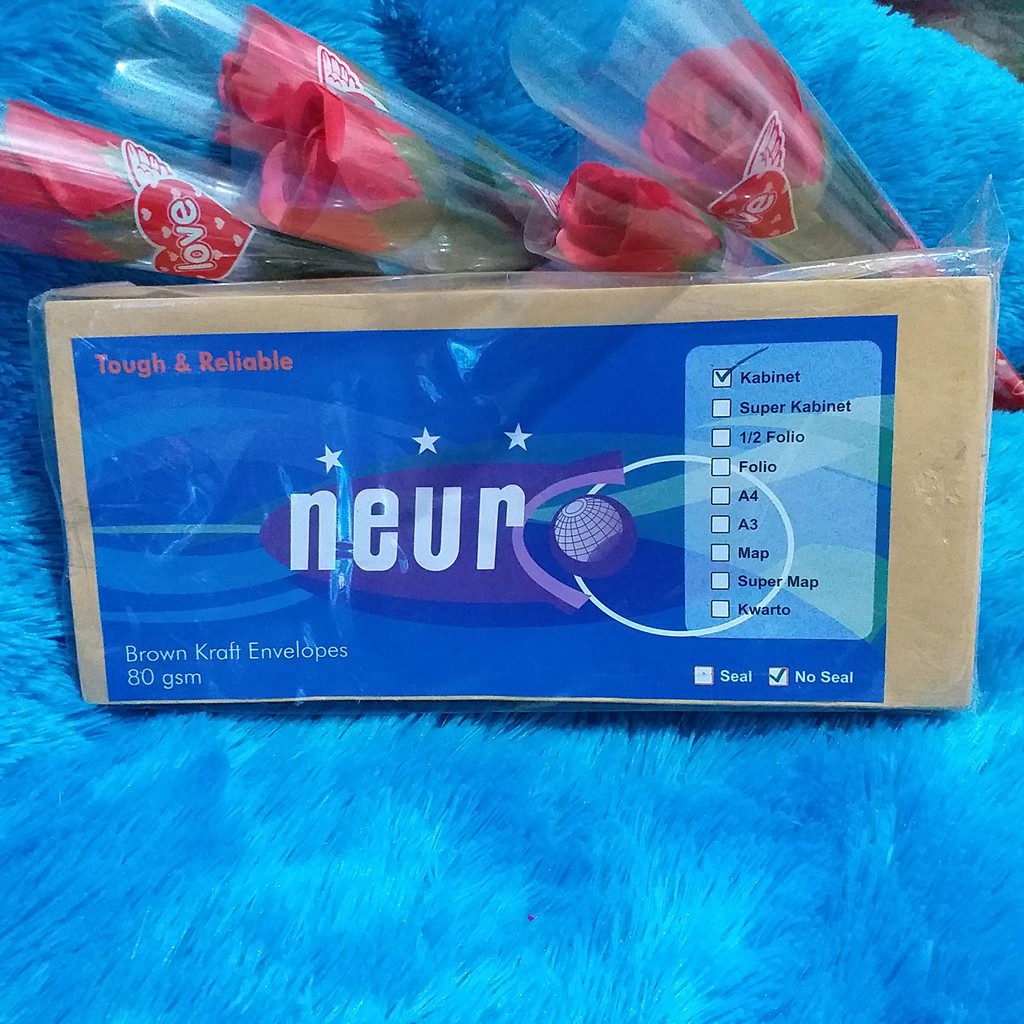 (ISI 4PCS) AMPLOP COKELAT/ AMPLOP KABINET/AMPLOP UANG/AMPLOP NEUR