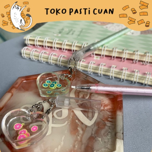 

pulpen pena gantugan buah hati tinta hitam pen unik lucu bolpen fancy imut keperluan sekolah anak bisa COD termurah