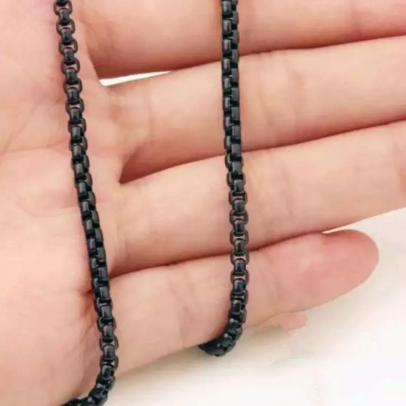 kalung titanium Black 60 cm