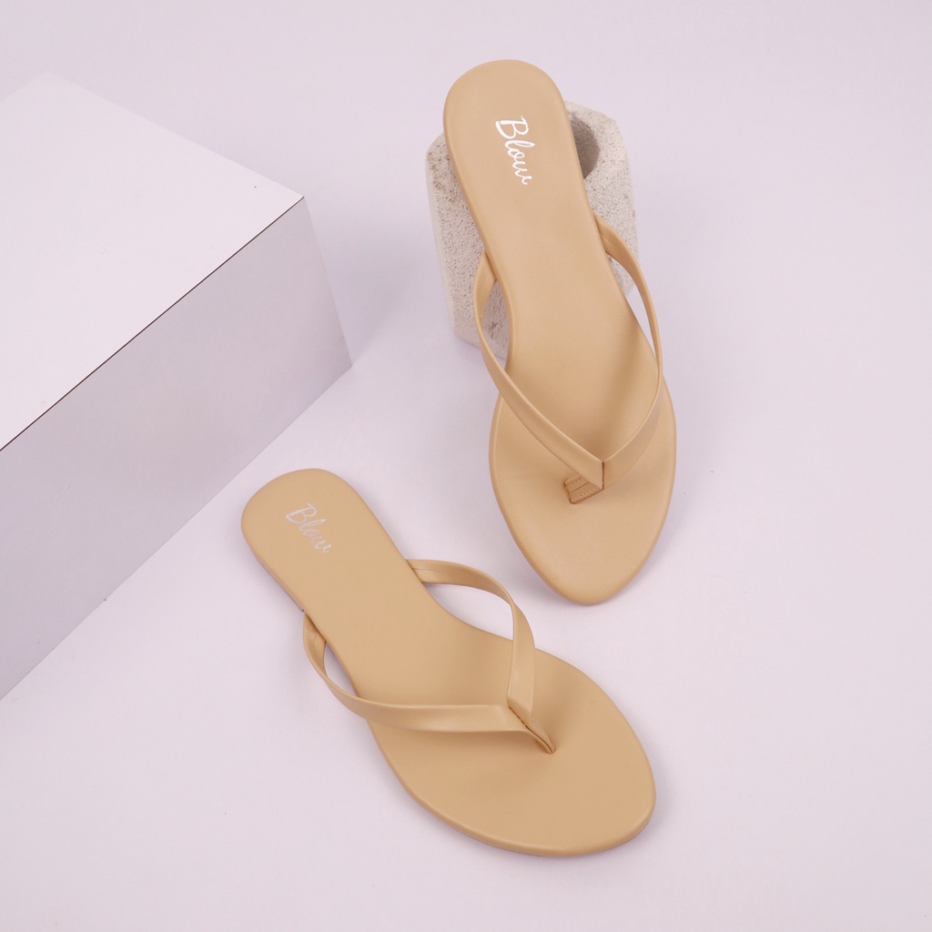 Blow Aurora Sandal Jepit Korea Wanita BLNI 0041-Camel