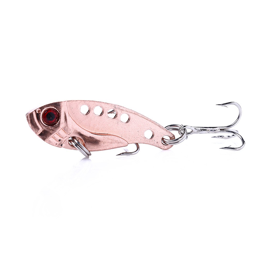 HENGJIA 4pcs 3.5cm/3.2g VIB Metal Sequin Umpan Pancing Swimbait Fishing Lure Bass Ikan Kail Tackle