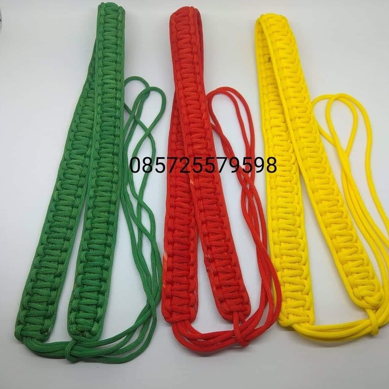 TALI PELUIT MERAH / KUNING / HIJAU / TALI PELUIT PRAMUKA / per pcs