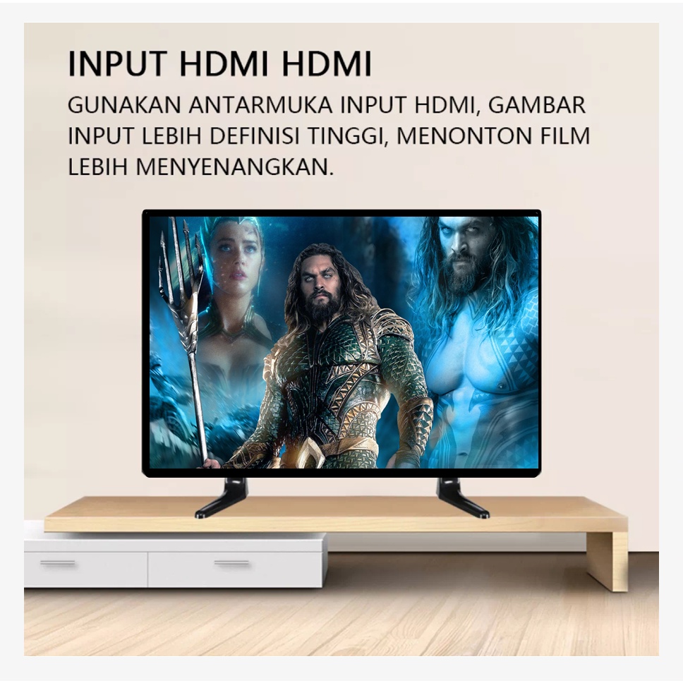 PROMO TV LED 24 INCI DIGITAL DVBT2 LAYAR HD SUPPORT HDMI VGA AV DAN USB GARANSI 12 BULAN