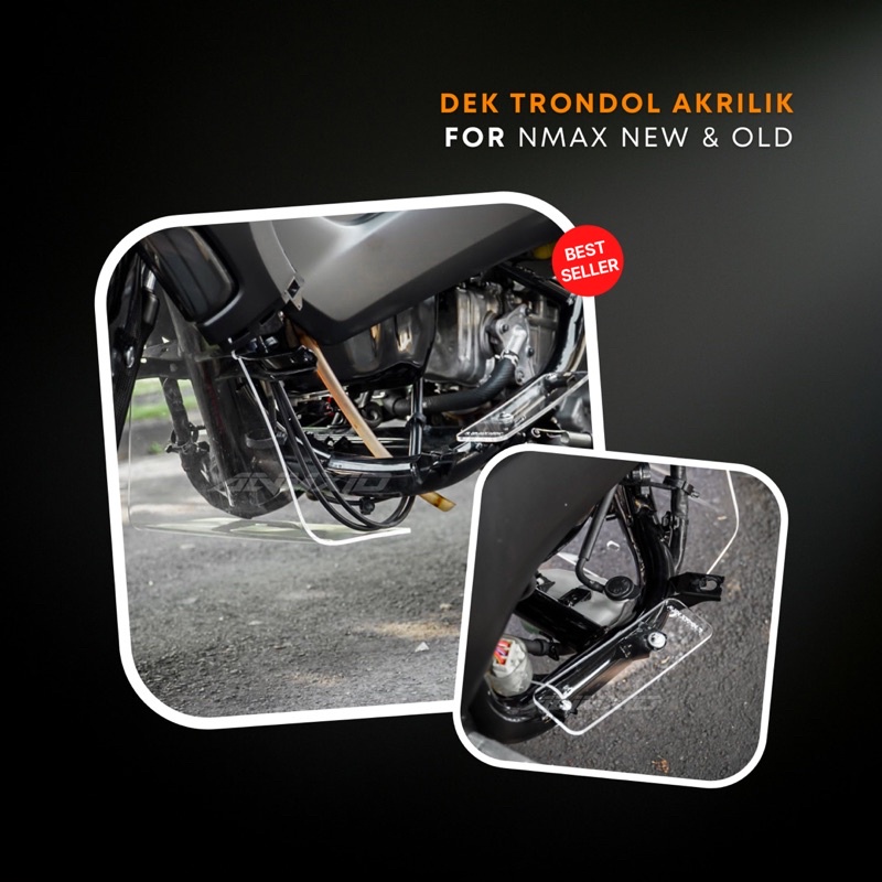 DEK BAWAH COVER BAWAH NMAX 2020/OLD AKRILIK MODIF TRONDOL