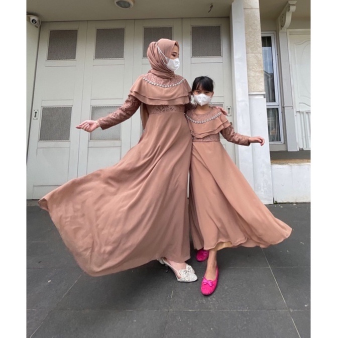 Vanesha Margaretta - Baju Couple Ibu dan Anak #072/ Dress Muslim