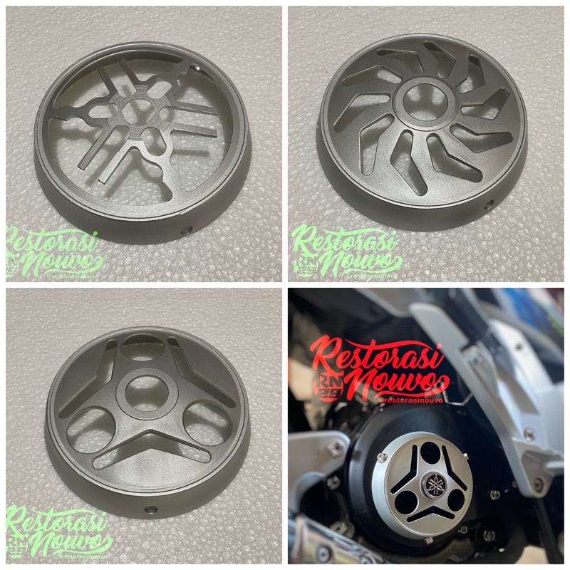 Top Secreet nouvo mio vespa matic top secret top screet nouvo mio cover kipas cnc cover tutup kipas 