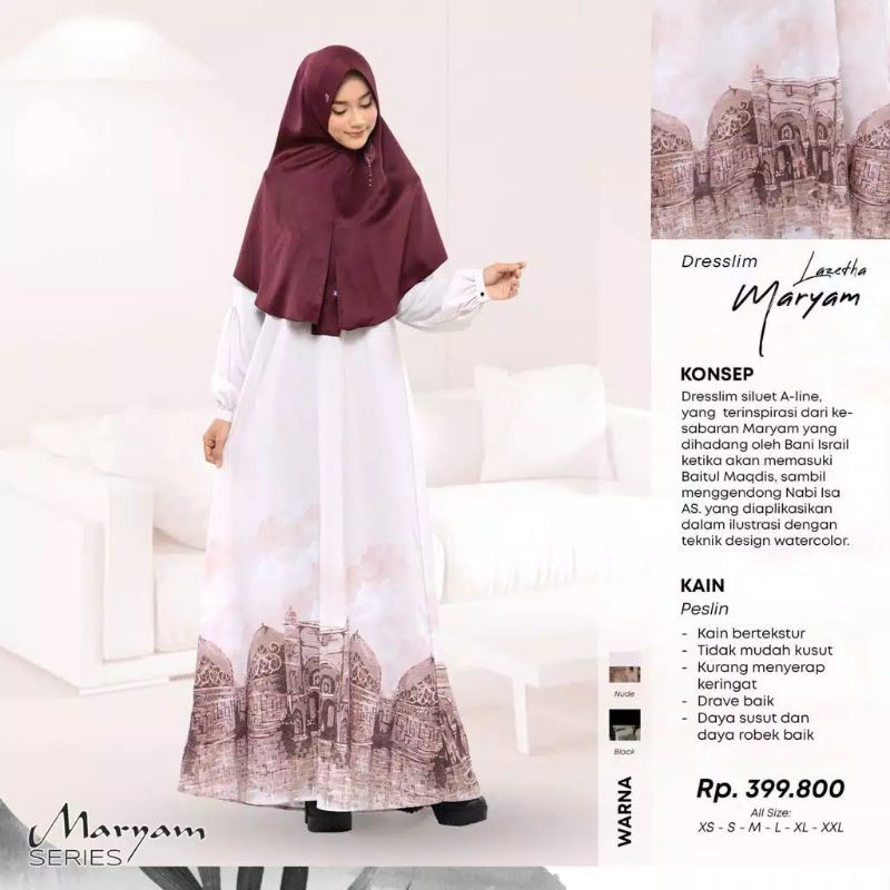 dresslim lazetha maryam | gamis rabbani | gamis diskon